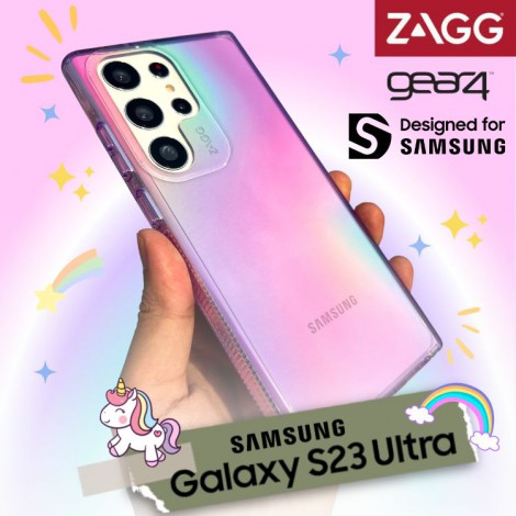(แถมฟิล์ม) เคส ZAGG GEAR4 D3O Milan - Aurora สำหรับ Samsung Galaxy S23 Ultra